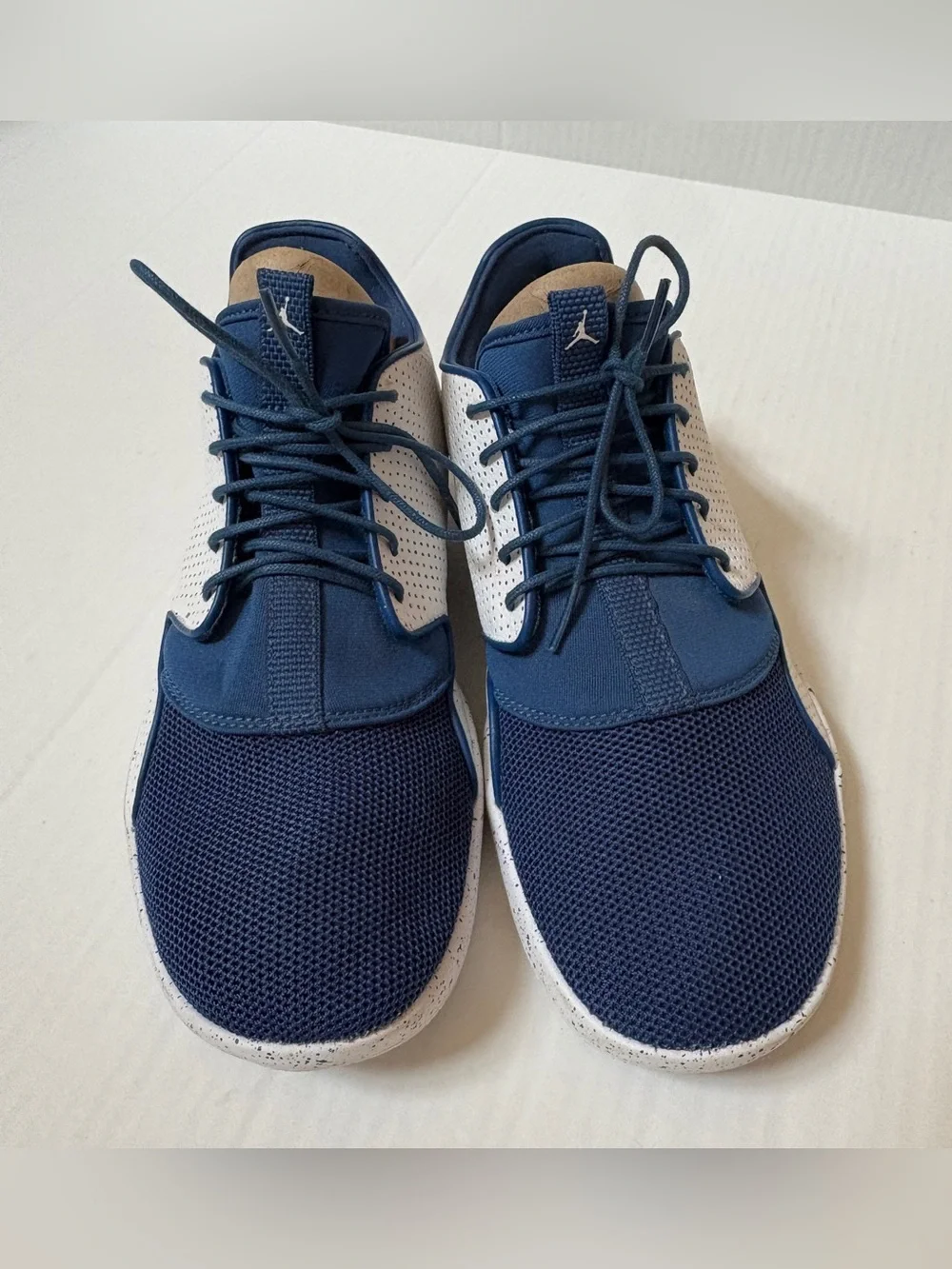 Jordan Men's Navy and White Athletic Sneakers